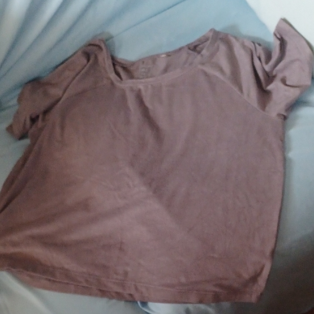 2$12 Suede Faux SS Top
